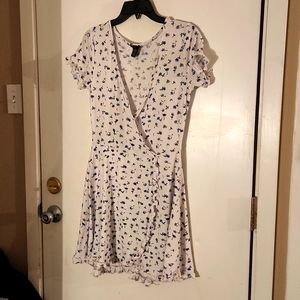 White floral dress